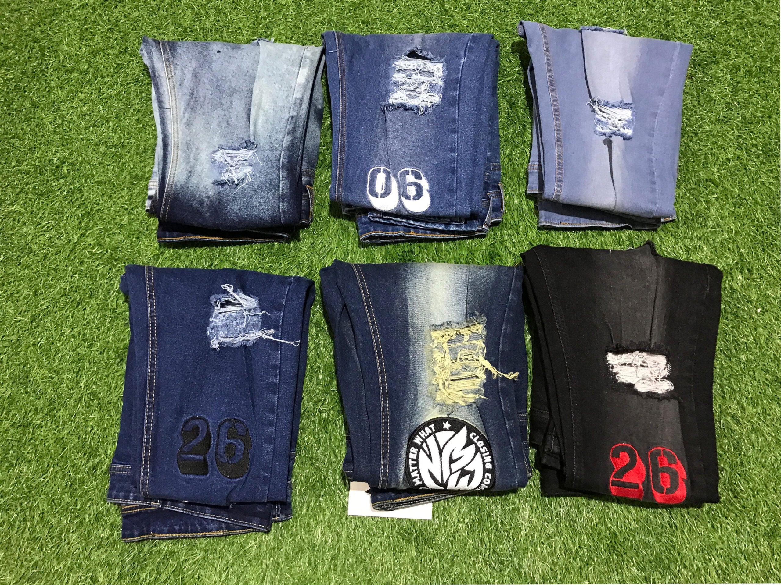 Denim Royal Blue Embrodiery GSW Pant