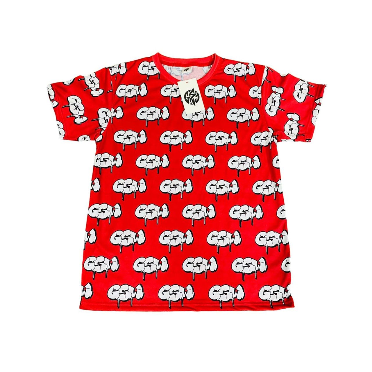 T-Shirt-(cotton-Feel)100%-PolyesterFull-SublimatedGSW-SignatureRed-(-GSWSHRDBGSWSB-S-)-F