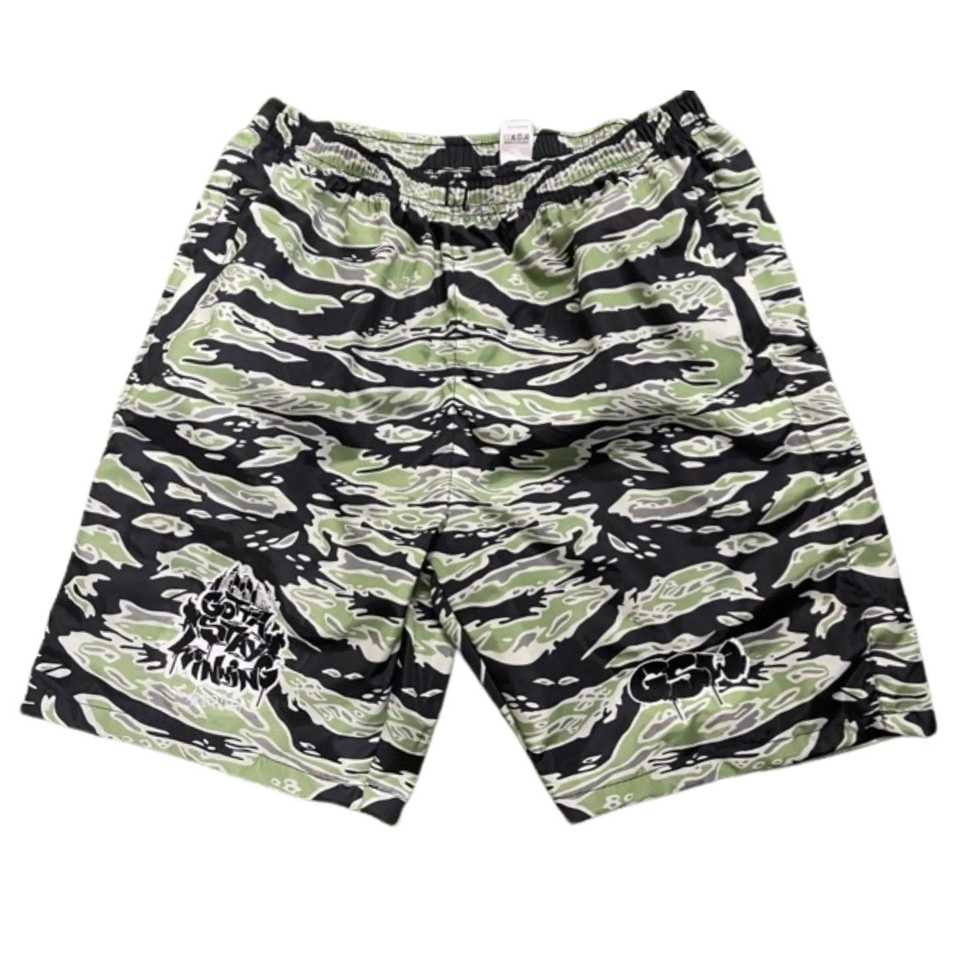 GSW Camouflage Button‑Up Shirt &amp; Shorts Set