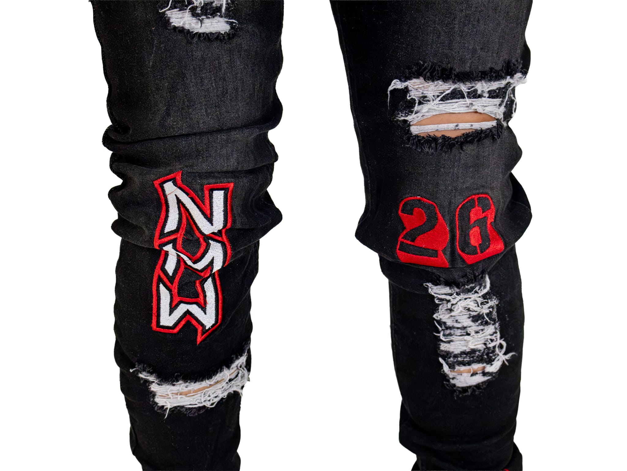 Embrodiery GSW Black Shade Denim Pant