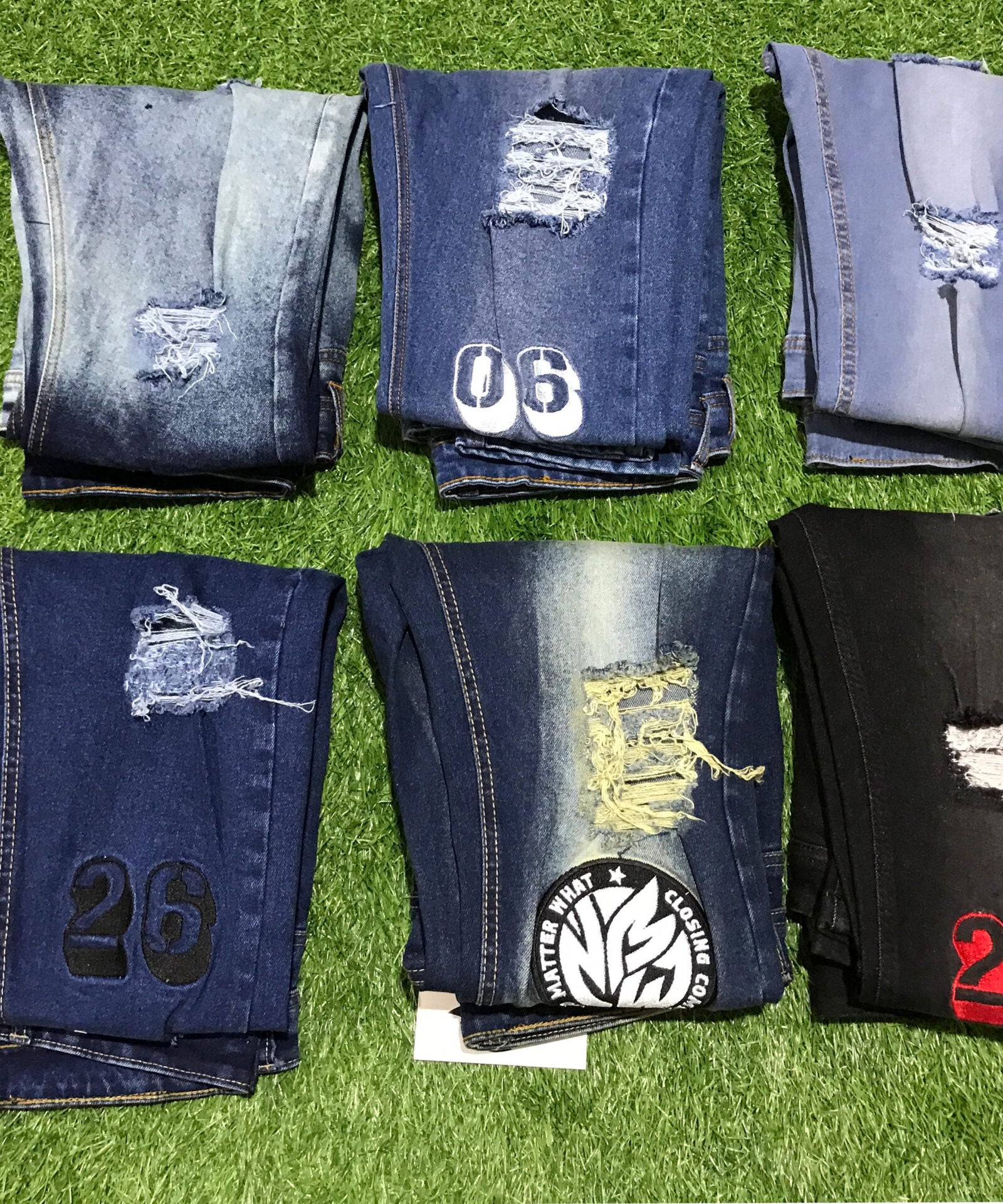 Denim Pant Style Embrodiery GSW Royal Blue Shade