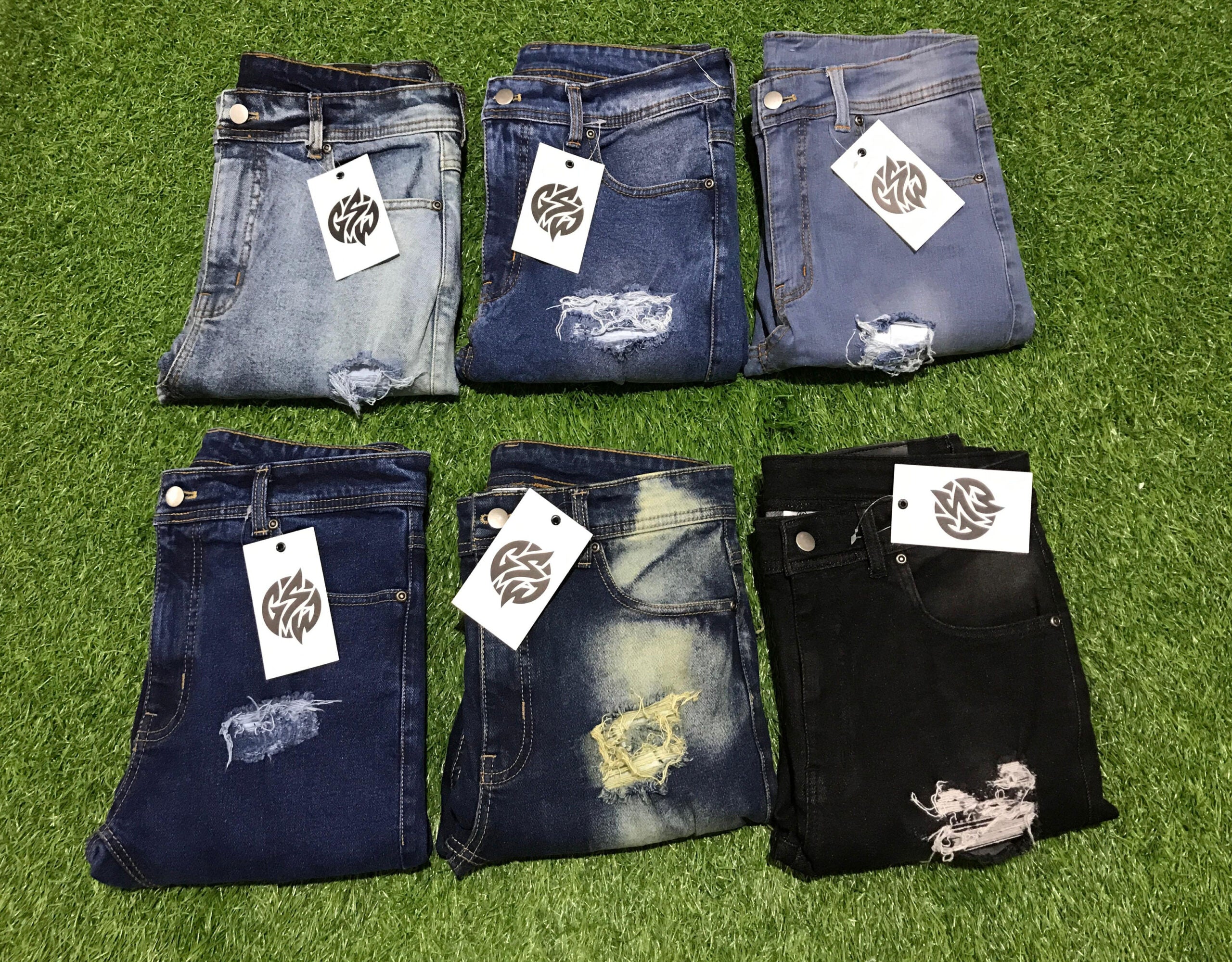 Embrodiery GSW Black Shade Denim Pant