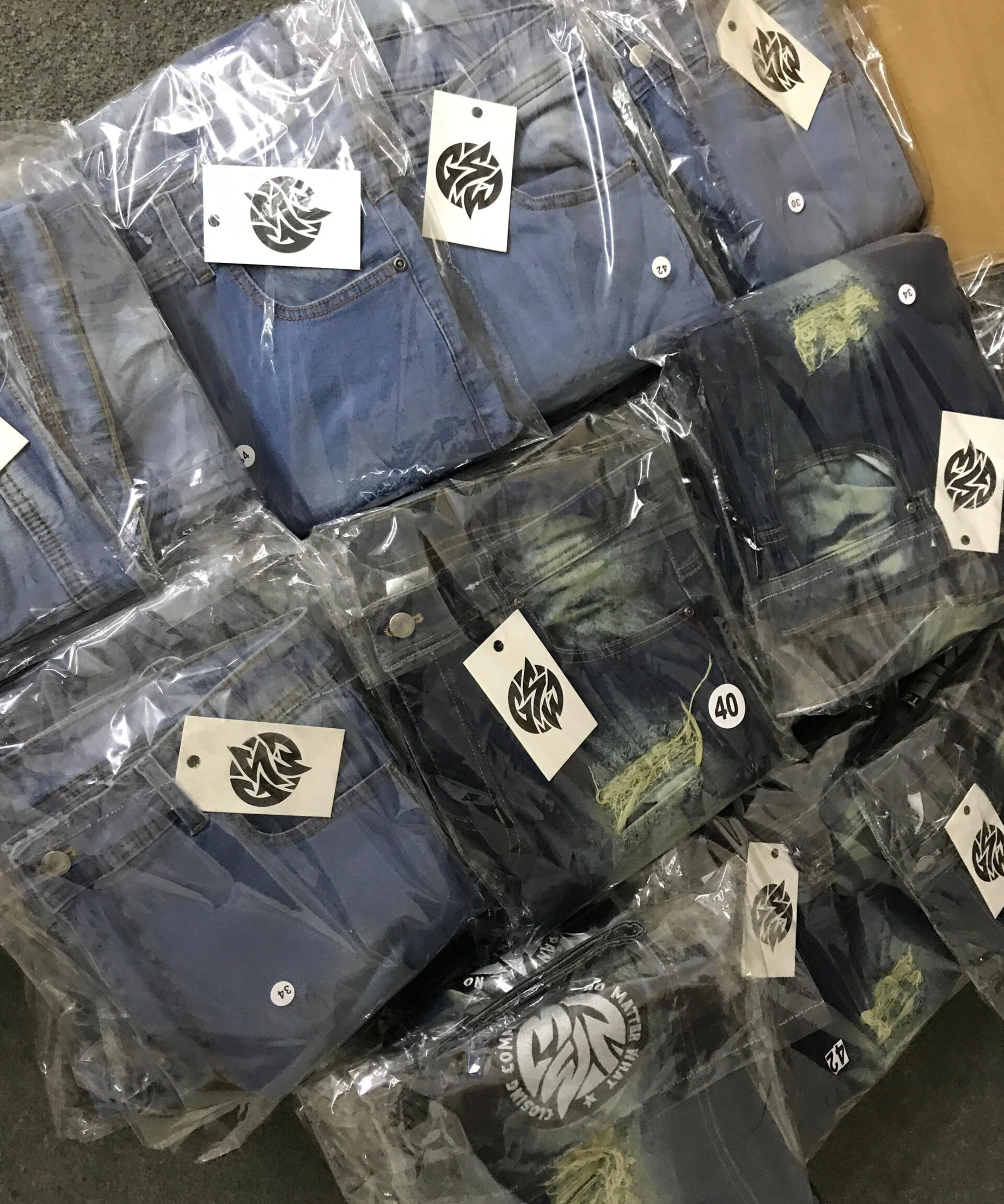 Denim Style Embrodiery GSW Navy Blue