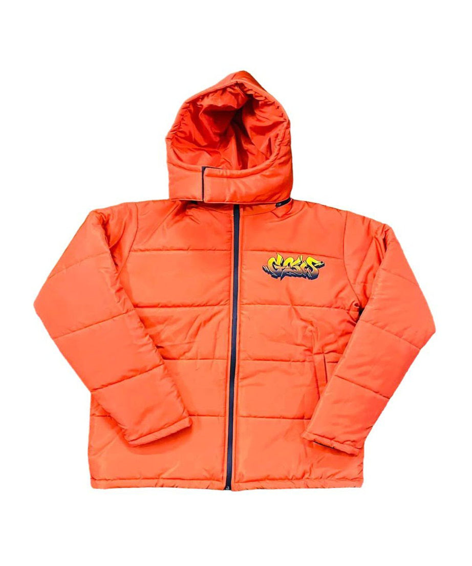 Puffer-Jacket-w capFull-Orange-(-GSWPJFORBORSL-S-)-F
