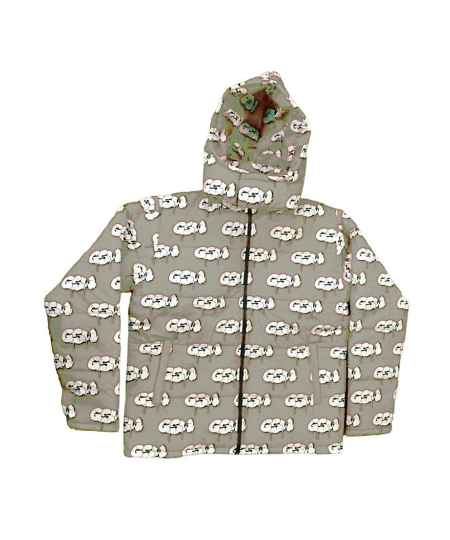 Puffer-Jacket-w-capGSW-Signature-BodySliver-Grey-(-GSWPJGSWSLGB-S-)-F