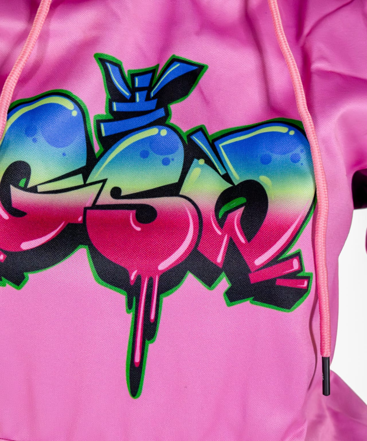 Grey Body Hot Pink Sleeves GSW logo Crop Top Tracksuit