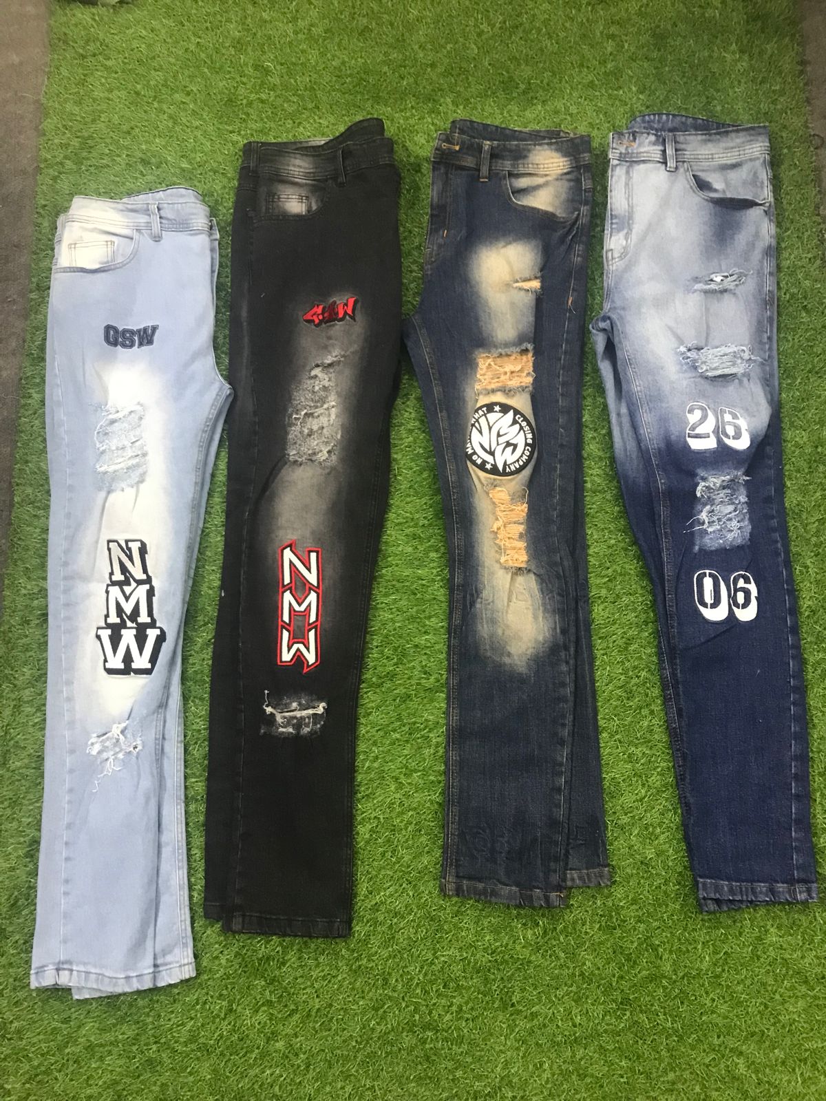 Embrodiery GSW Black Shade Denim Pant