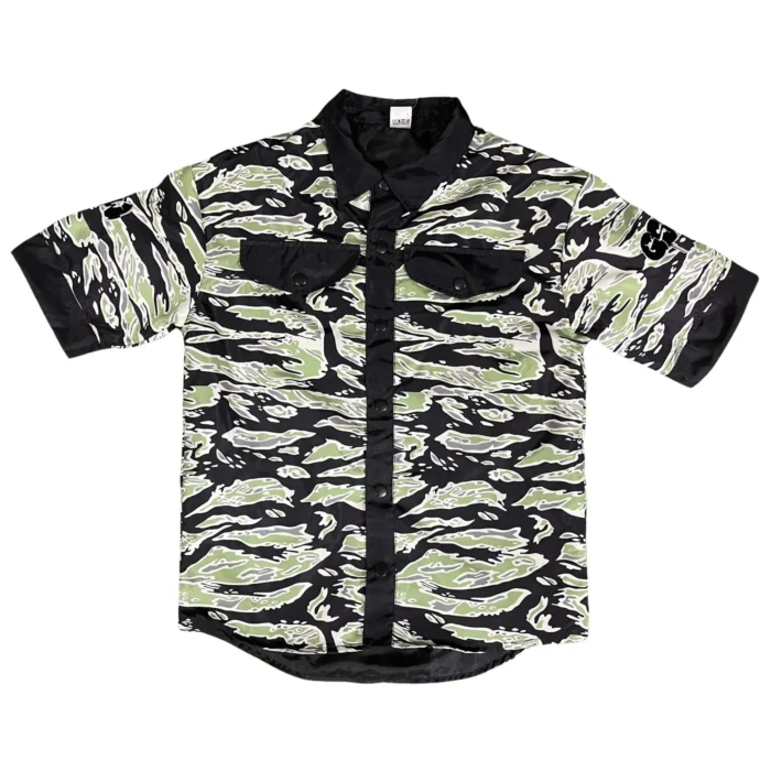 GSW Camouflage Button‑Up Shirt & Shorts Set - Image 11